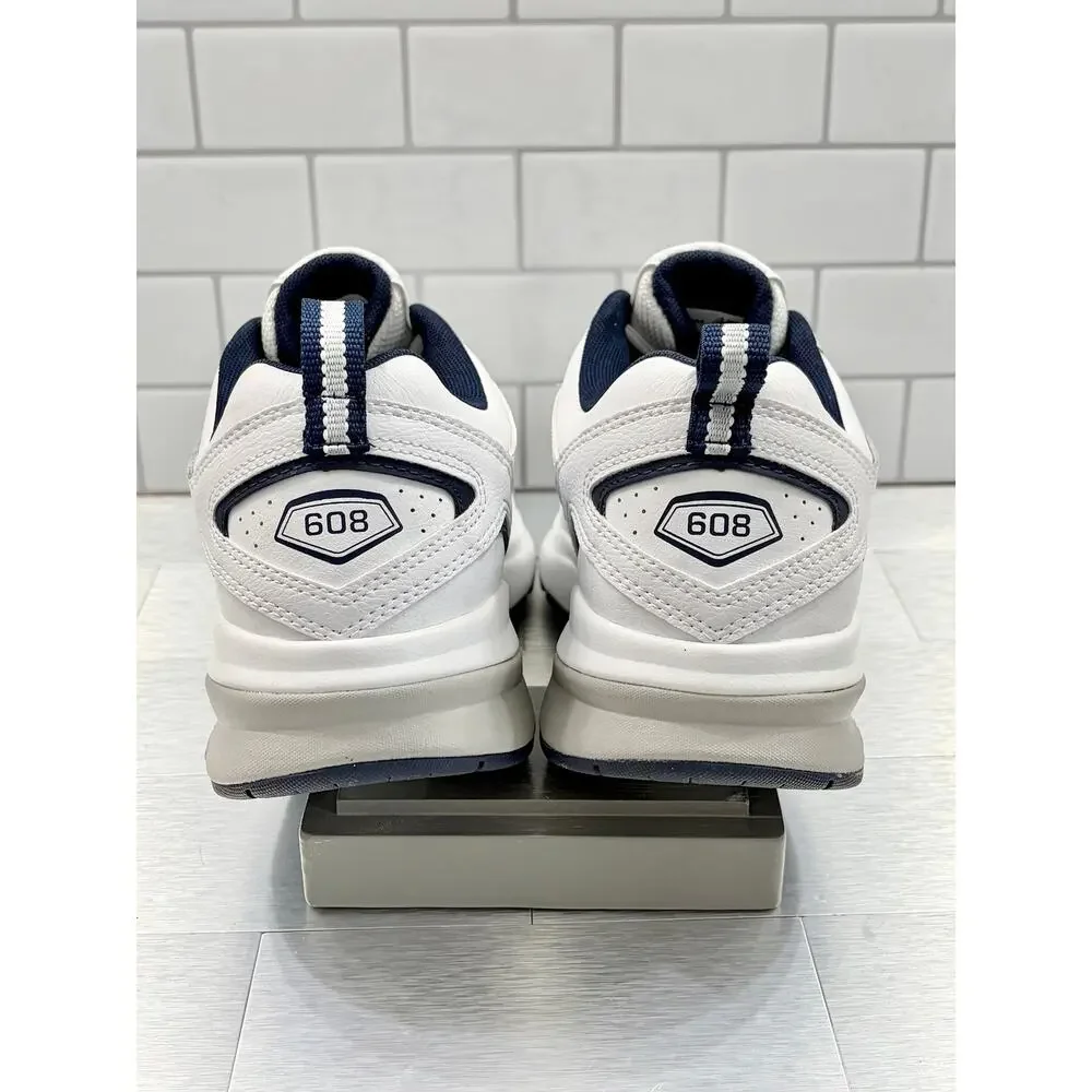 New Balance 608v5 Men’s Sneakers – White/Navy – Size 10 – New with Imperfections